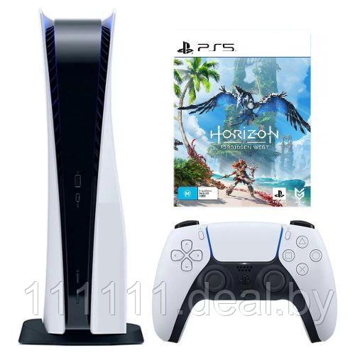 Игровая приставка Sony PlayStation 5 + игра Horizon Запретный запад PS5 - фото 1 - id-p194575982