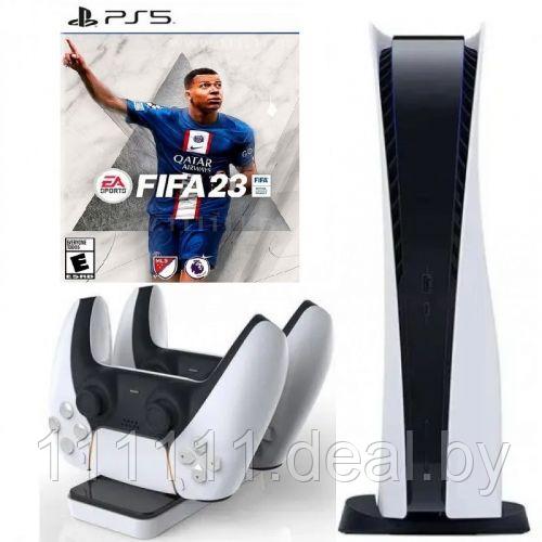 Игровая консоль Sony PlayStation 5 (PS5) + FIFA 23 PS5 + Зарядная Станция - фото 1 - id-p194575983