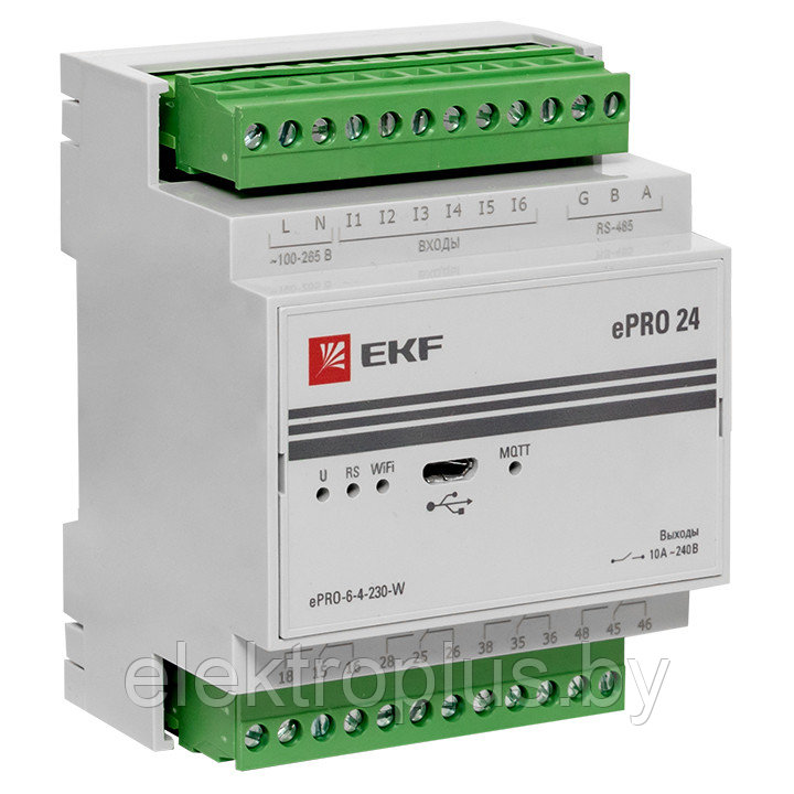Контроллер базовый ePRO 24 удаленного управления 6вх\4вых 230В WiFi EKF PROxima - фото 1 - id-p194577836