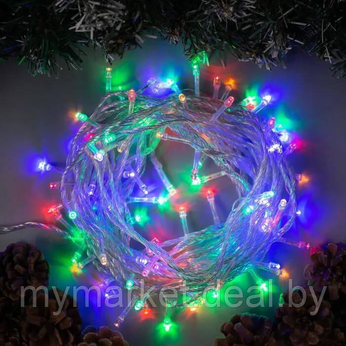 Гирлянда светодиодная новогодняя на елку (RGB, разноцветная) 12 м - фото 1 - id-p194581043