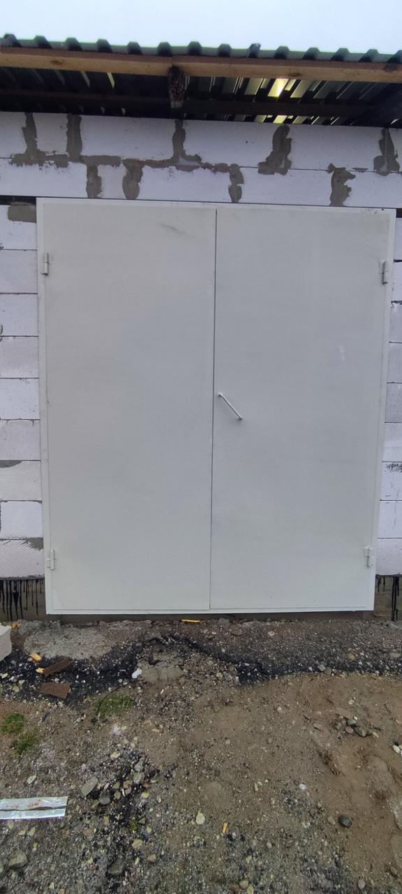 Ворота гаражные металлические изготовление монтаж доставка - фото 1 - id-p52571253