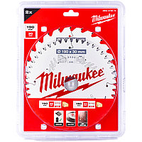 Пильный диск 190х2,1х30 мм Z24 / Z48 (набор из 2 шт) Milwaukee (4932479574)