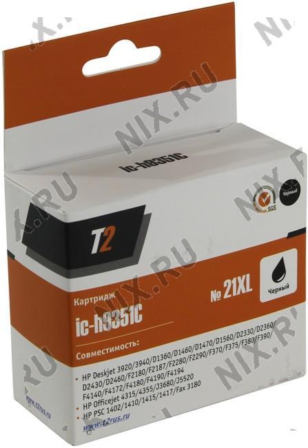 Картридж T2 ic-h9351(C) (№21XL) Black для HP DJ 3920/3940/D1460/1470/1560/2330/2360,OJ 4315/4355/5605/5607