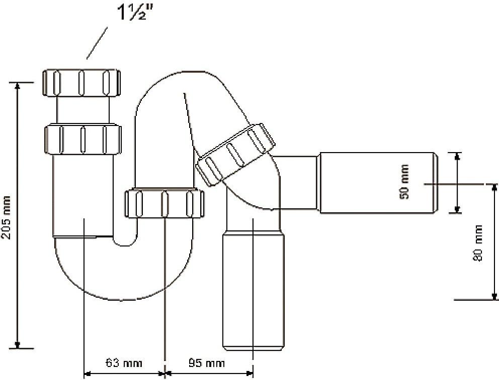 Сифон для умывальника McAlpine MRSK12-50 - фото 2 - id-p194597714