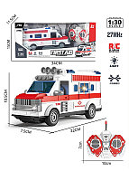Скорая помощь машина на радиоуправлении (свет), арт. QH204-2