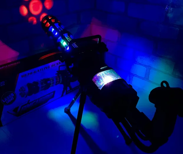 Детский музыкальный автомат гаталинг пулемет арт. 5555- на подставке со звуковым и световым эффектом - фото 2 - id-p85255520