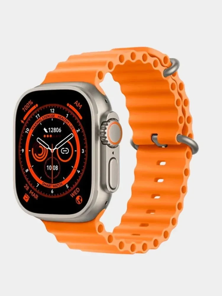 Умные часы Smart Watch S8 Ultra MAX, 49mm, Оранжевый - фото 1 - id-p194620678