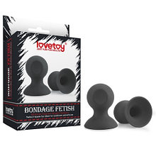 Вакуумные помпы для сосков Lovetoy Bondage Fetish Silicone Comfort Nipple Suckers