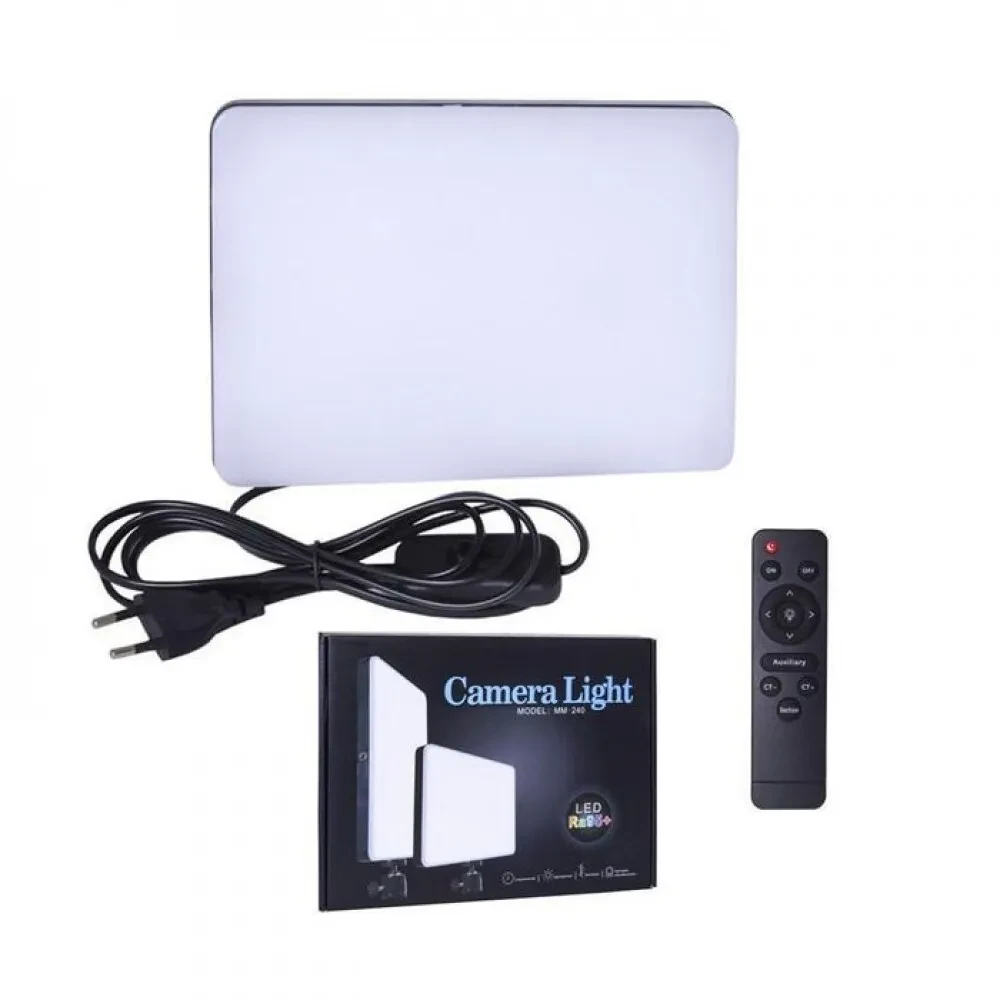 Светодиодная лампа для фотостудии Camera light MM-240 с пультом - фото 1 - id-p194626813