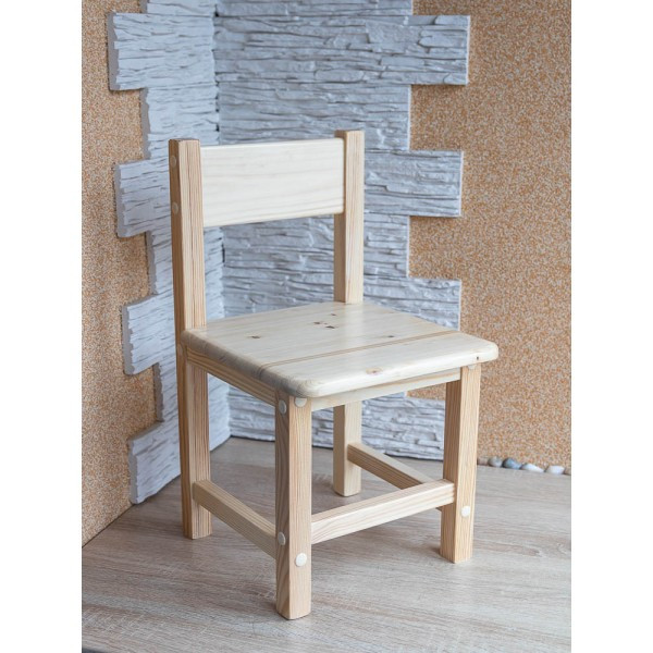 Детский комплект столик и стульчик "Блеск" из массива арт. KDN-Lak-7050-27. Цвет натуральный (покрыт лаком). - фото 5 - id-p149537735
