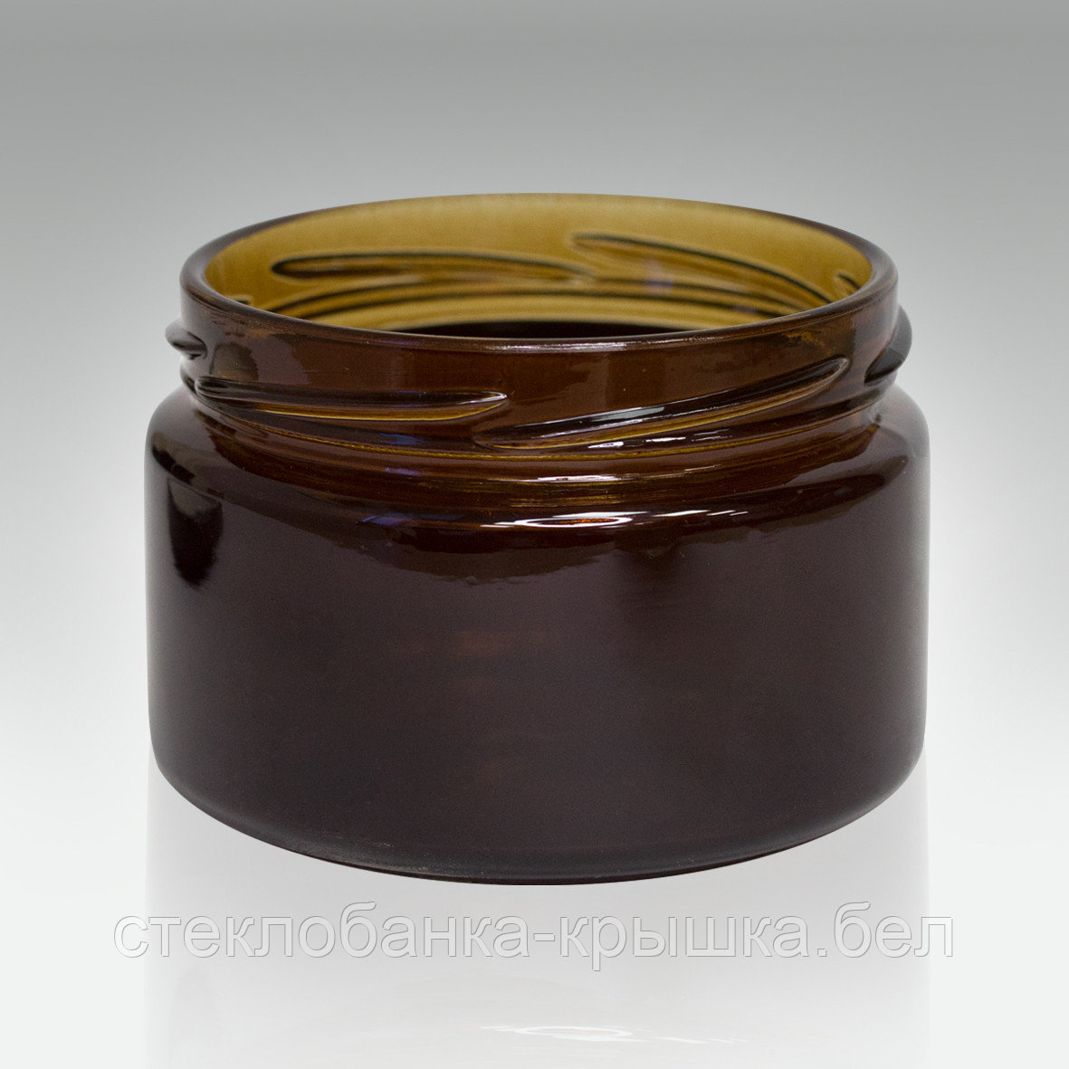 250 СТЕКЛЯННАЯ БАНКА ИКРА БОЛЬШАЯ 250МЛ КОРИЧНЕВАЯ ТВИСТ (ТО-82)