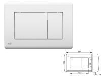 Кнопка управления для систем инсталляций (белая), Alcaplast (M270)