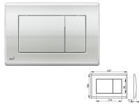 Кнопка управления для систем инсталляций (хром - глянцевая), Alcaplast (M271-BL-01) - фото 1 - id-p194638183