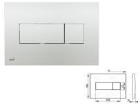 Кнопка управления для систем инсталляций (хром-глянцевая), Alcaplast (M371) - фото 1 - id-p194638184