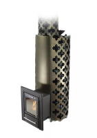 Банная печь Арабеска XXL Inox Люмина черная бронза - фото 1 - id-p194638219