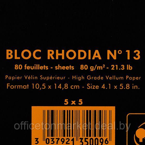 Блокнот "Rhodia", A6, 80 листов, клетка, черный - фото 2 - id-p194260682