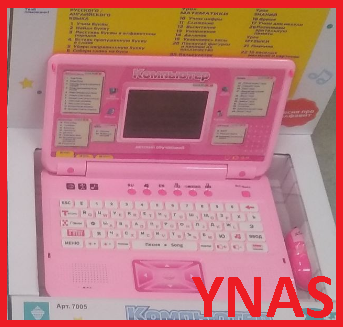 Детский компьютер ноутбук обучающий 7005 с мышкой Play Smart( Joy Toy ).2 языка, детская интерактивная игрушка - фото 4 - id-p194658102