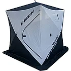 Палатка рыболовная Bison Legend 2 трехслойная (Куб 200см*200см*210см), бело/черная, фото 2