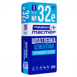 Шпаклевка фасадная финишная цементная «Тайфун Мастер» №32е, 25 кг