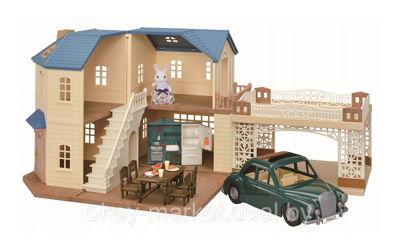 Игровой набор Sylvanian Families Большой дом с навесом для машины (гаражом) 5669 - фото 2 - id-p194660122