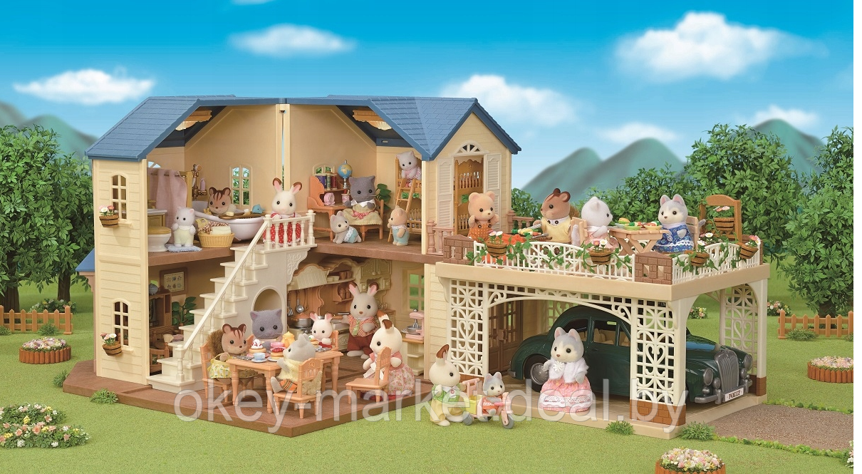 Игровой набор Sylvanian Families Большой дом с навесом для машины (гаражом) 5669 - фото 5 - id-p194660122