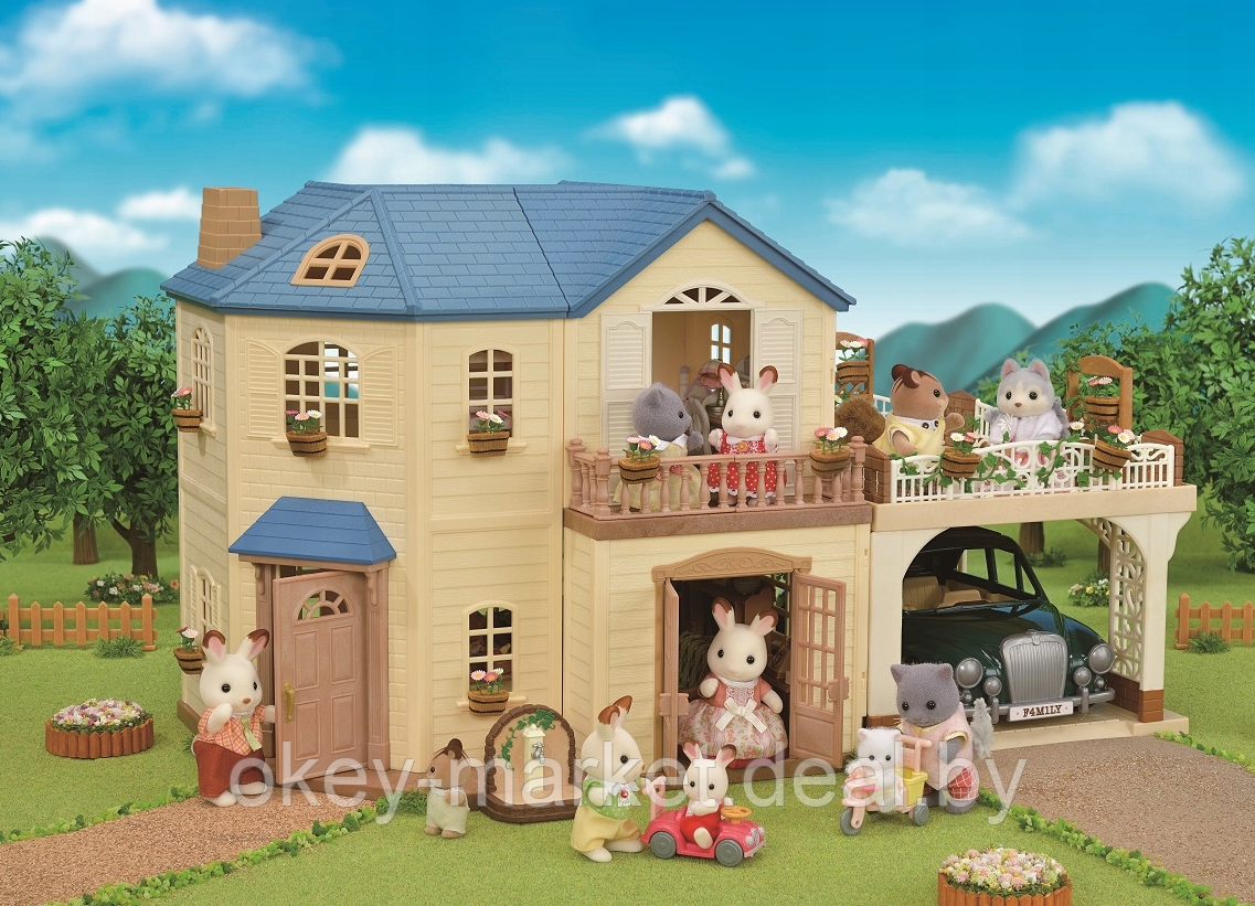 Игровой набор Sylvanian Families Большой дом с навесом для машины (гаражом) 5669 - фото 8 - id-p194660122