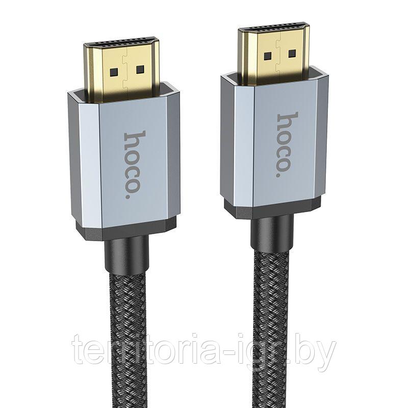 Кабель HDMI A вилка - HDMI A вилка нейлон HDMI 2.1 48 Гбит/с US03 1м. черный Hoco - фото 5 - id-p194660307