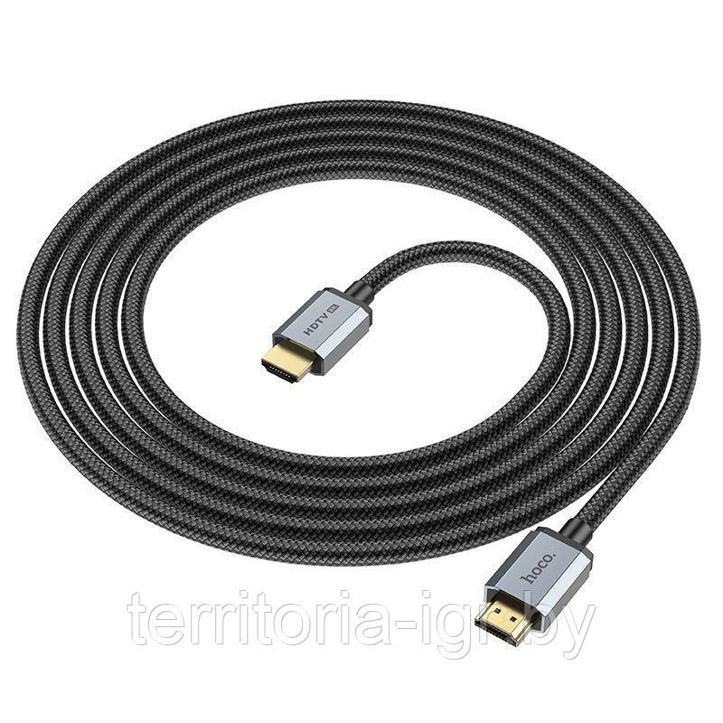 Кабель HDMI A вилка - HDMI A вилка нейлон HDMI 2.1 US03 48 Гбит/с 3м. черный Hoco - фото 6 - id-p194664319