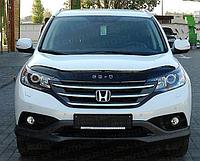 Дефлектор капота - мухобойка, Honda CR-V 2012- , длинный, VIP TUNING