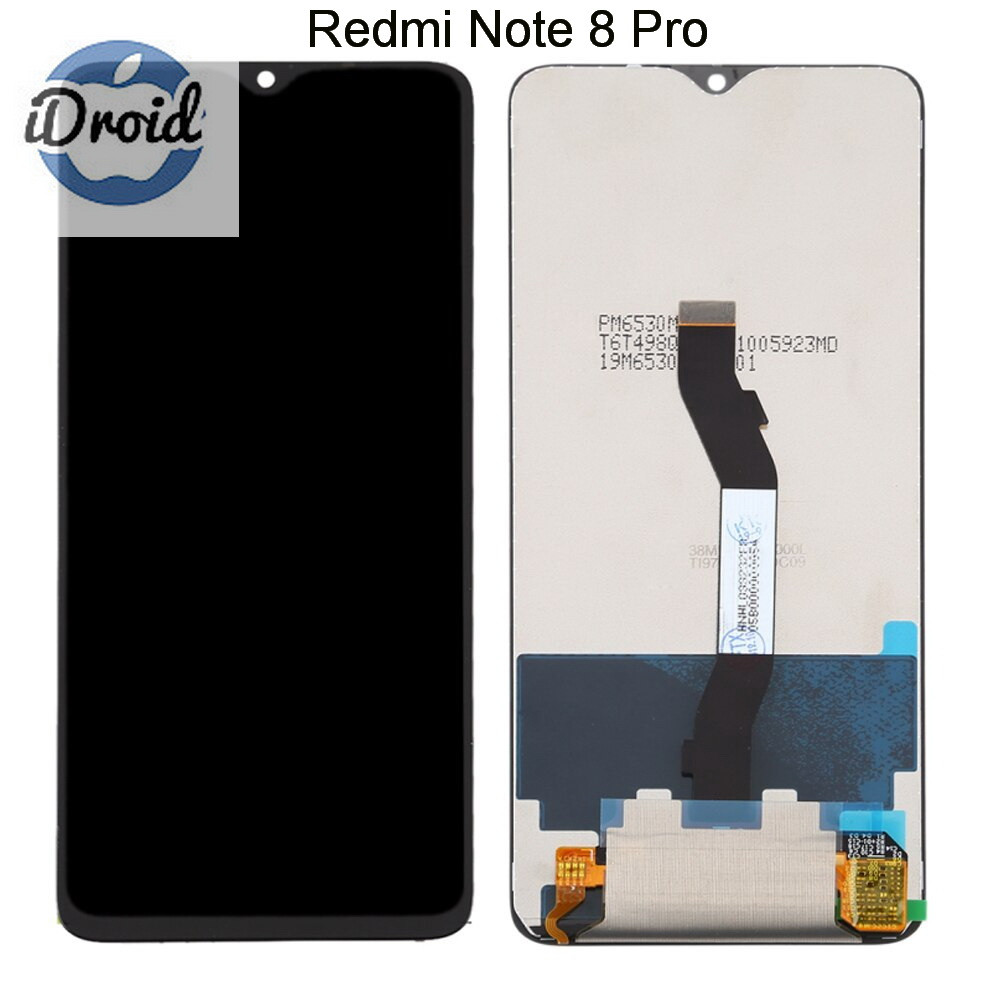 Дисплей (экран) Xiaomi Redmi Note 8 Pro (M1906G7G) с тачскрином, черный цвет