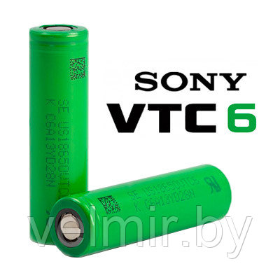 Аккумулятор Li-ion Sony US18650VTC6 18650 (3000mAh, 30А) - фото 1 - id-p110920029