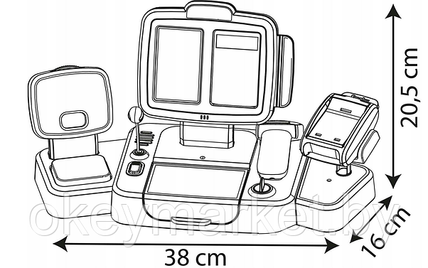 Игровой набор электронная касса Smoby со сканером 350114, фото 3