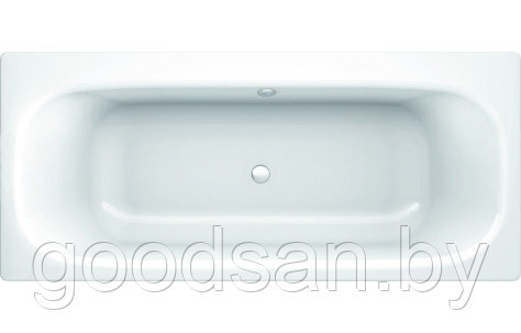 Стальная ванна UNIVERSAL DUO 3,5 170*75 с ножками (слив по центру, комплект шумоизоляции) - фото 1 - id-p194741513