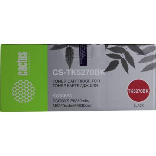 Картридж Cactus CS-TK5270BK Black для Kyocera Ecosys P6230cdn/M6230cidn/M6630cidn