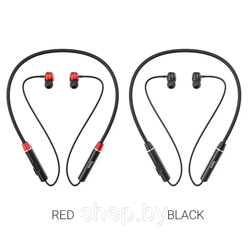 Беспроводные наушники Hoco ES53 (спортивные), цвет: черный,красный - фото 5 - id-p194741541