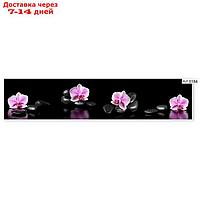 Фартук кухонный МДФ PANDA Розовая орхидея, 0184