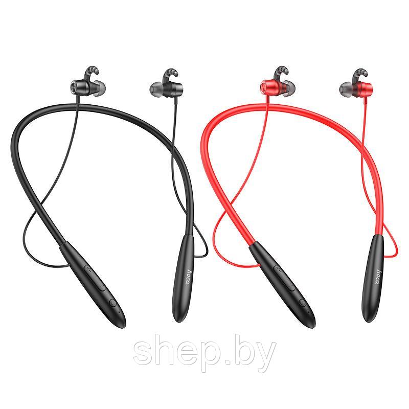 Беспроводные наушники Hoco ES61 (спортивные) цвет: черный,красный - фото 1 - id-p180750118