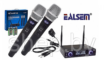 EALSEM ES-888 - вокальная радиосистема с двумя беспроводными микрофонами, UHF