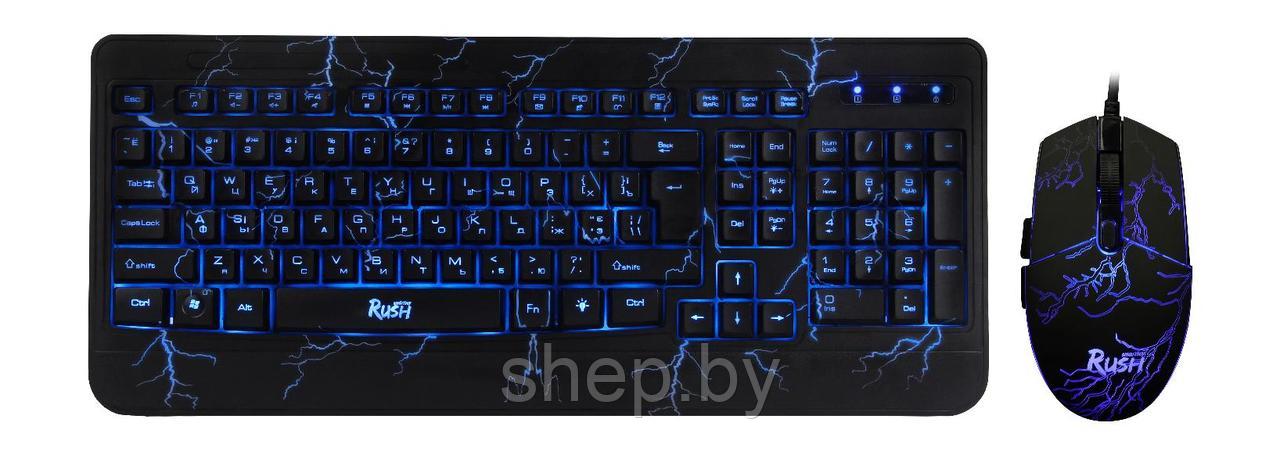 Набор игровой Smartbuy Rush Thunderstorm черный (клавиатура+мышь+коврик) SBC-715714G-K - фото 3 - id-p194741801