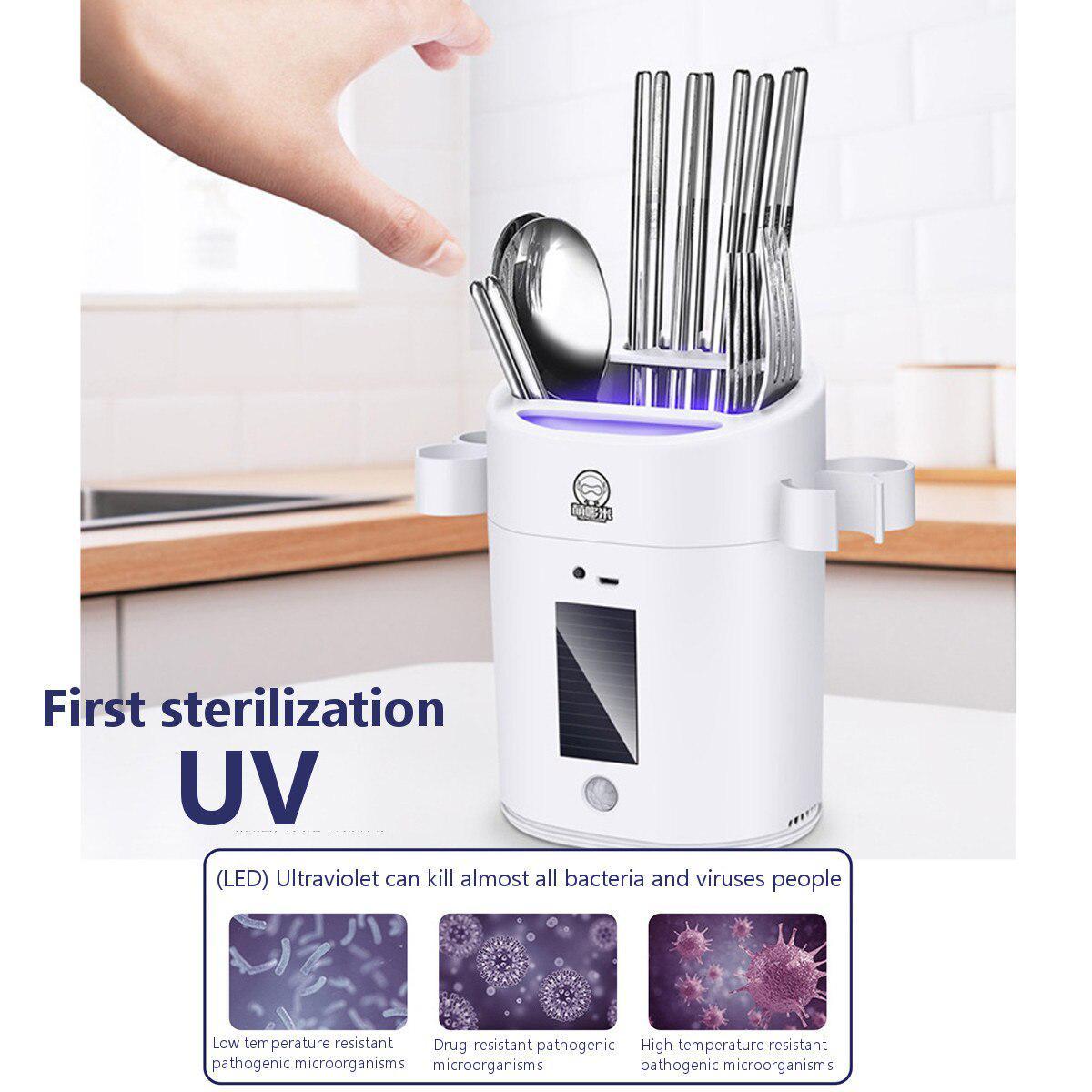 Подставка- стерилизатор для столовых приборов UV излучение Intelligent disinfection chopsticks tube FV-566 - фото 5 - id-p194741818