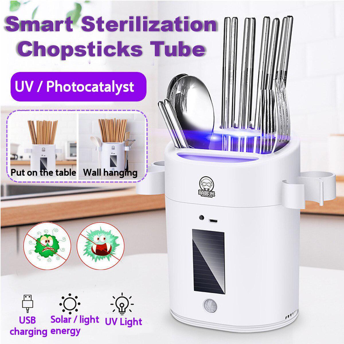 Подставка- стерилизатор для столовых приборов UV излучение Intelligent disinfection chopsticks tube FV-566 - фото 7 - id-p194742442