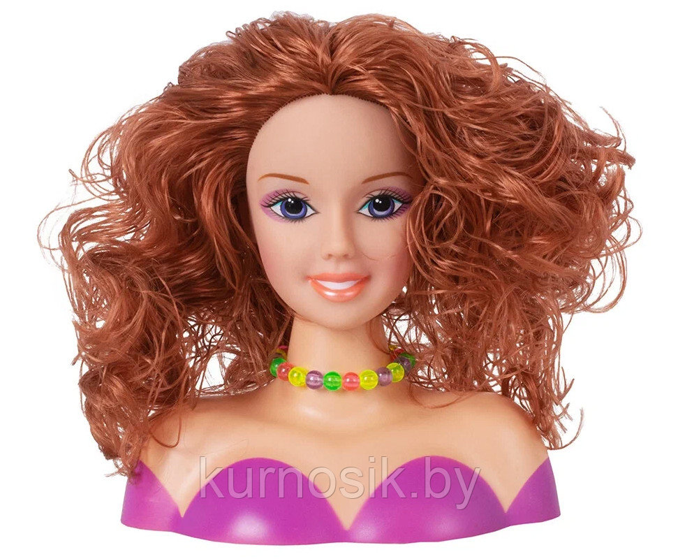 Кукла-манекен для создания причесок с косметикой, заколки и расческа 188 - фото 5 - id-p194800573