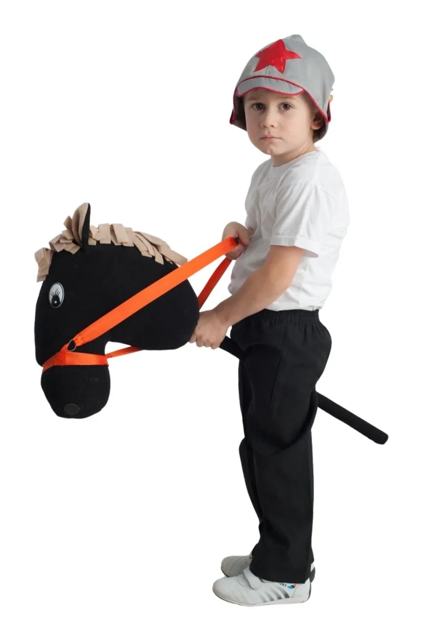 Игрушка детская Лошадь на палке МИНИВИНИ - фото 1 - id-p194808739