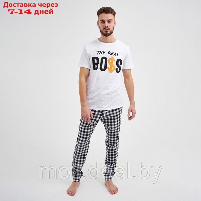 Пижама мужская (футболка и брюки) KAFTAN "Boss" р.56 - фото 1 - id-p194650659