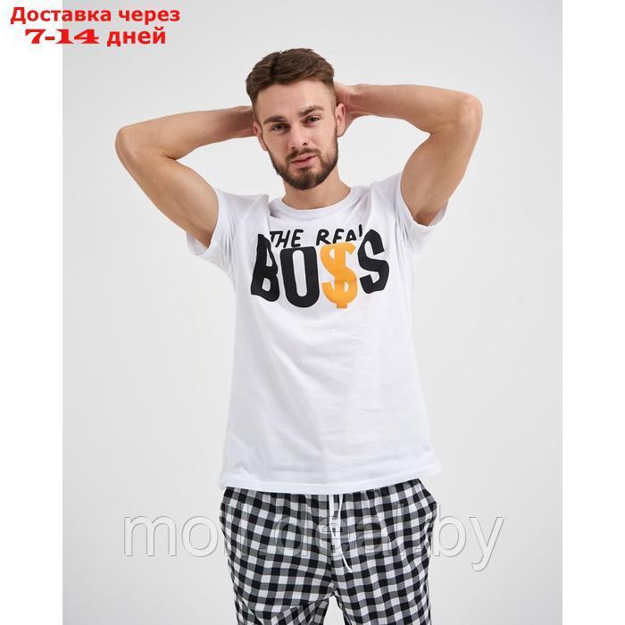 Пижама мужская (футболка и брюки) KAFTAN "Boss" р.56 - фото 3 - id-p194650659