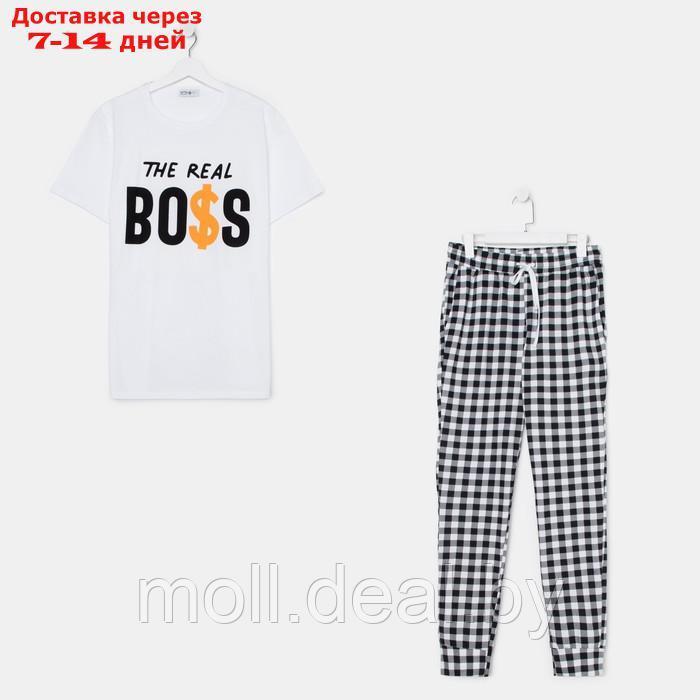 Пижама мужская (футболка и брюки) KAFTAN "Boss" р.56 - фото 8 - id-p194650659