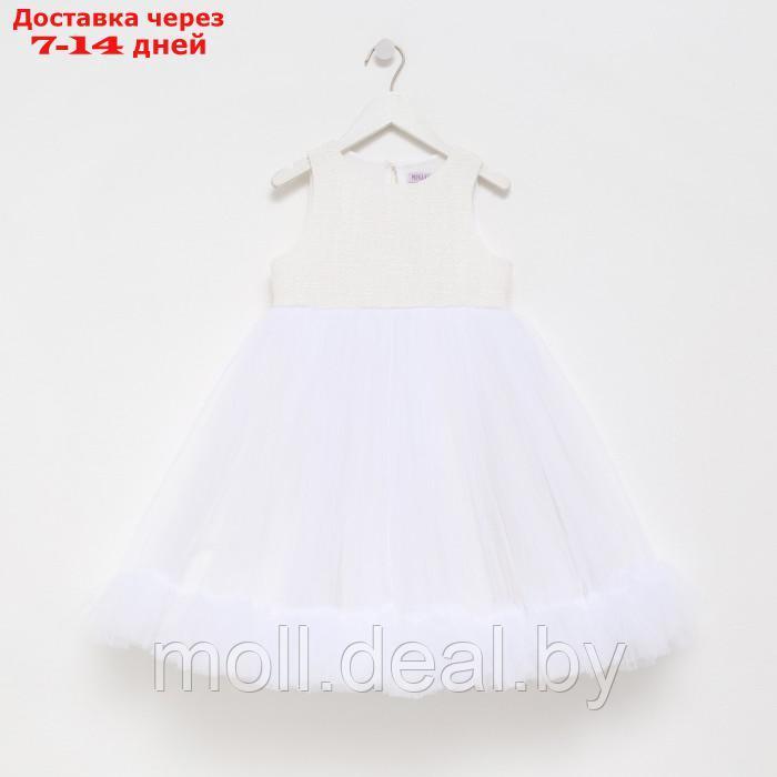 Платье для девочки MINAKU: PartyDress цвет белый, рост 110 - фото 6 - id-p194648718