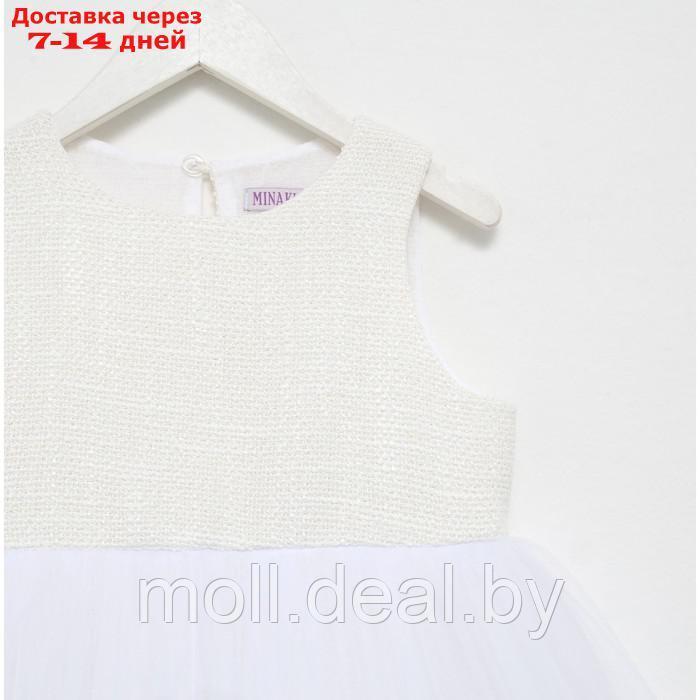 Платье для девочки MINAKU: PartyDress цвет белый, рост 110 - фото 7 - id-p194648718