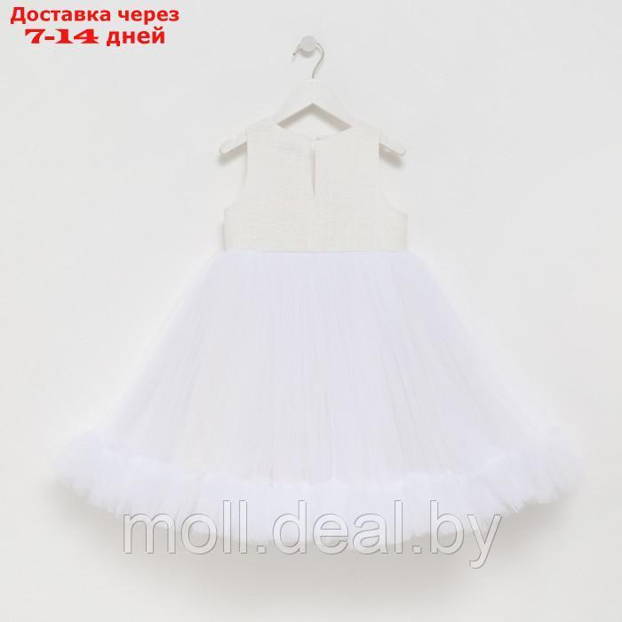 Платье для девочки MINAKU: PartyDress цвет белый, рост 110 - фото 9 - id-p194648718
