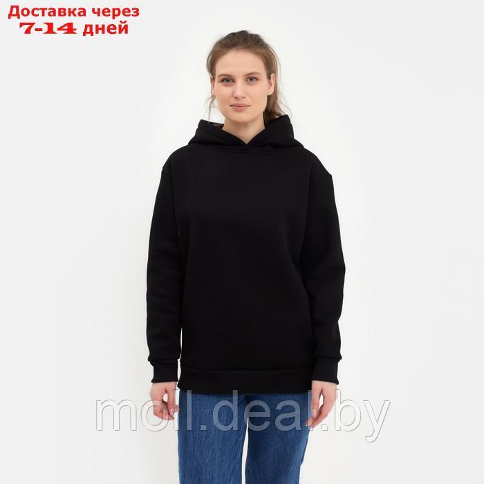 Худи женское MINAKU: Casual Collection цвет черный, р-р 50-52 - фото 1 - id-p194650678